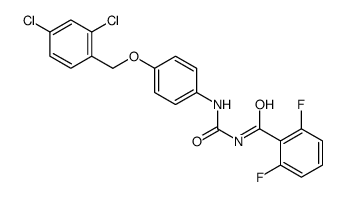 N-[[4-[(2,4-dichlorophenyl)methoxy]phenyl]carbamoyl]-2,6-difluorobenzamide Structure