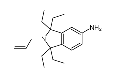 1,1,3,3-tetraethyl-2-prop-2-enyl-isoindol-5-amine structure