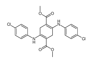 dimethyl 2,5-bis(4-chloroanilino)cyclohexa-1,4-diene-1,4-dicarboxylate Structure