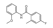 Benzamide, 4-fluoro-N-(2-methoxyphenyl)-2-methyl- (9CI) structure