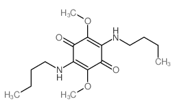2,5-bis(butylamino)-3,6-dimethoxy-cyclohexa-2,5-diene-1,4-dione structure