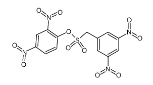 2,4-dinitrophenyl 3,5-dinitrophenylmethanesulphonate Structure
