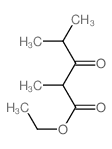 Pentanoic acid, 2,4-dimethyl-3-oxo-, ethyl ester Structure