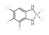 DICHLORO(4,5,6-TRICHLORO-o-PHENYLENE-DIAMMINE)PLATINUM(II)结构式
