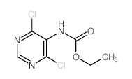 ethyl N-(4,6-dichloropyrimidin-5-yl)carbamate结构式