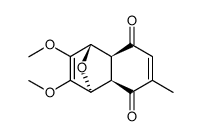 (1S,4S,4aR,8aS)-2,3-dimethoxy-6-methyl-1,4,4a,8a-tetrahydro-1,4-epoxynaphthalene-5,8-dione Structure