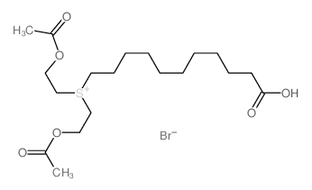 bis(2-acetyloxyethyl)-(10-carboxydecyl)sulfanium,bromide结构式
