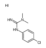 (4-chlorophenyl)-(N,N-dimethylcarbamimidoyl)azanium,iodide Structure