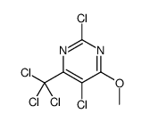 2,5-Dichloro-4-methoxy-6-(trichloro-methyl)-pyrimidine structure