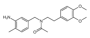 N-[(3-amino-4-methylphenyl)methyl]-N-[2-(3,4-dimethoxyphenyl)ethyl]acetamide Structure