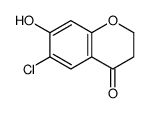 6-Chloro-7-Hydroxychroman-4-One结构式