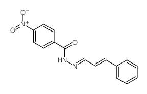 N-(cinnamylideneamino)-4-nitro-benzamide Structure