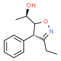 5-Isoxazolemethanol,3-ethyl-4,5-dihydro-alpha-methyl-4-phenyl-,(alphaR,4S)-(9CI)结构式