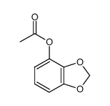 1-acetoxy-2,3-methylenedioxybenzene Structure