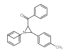 [1-benzyl-3-(4-methylphenyl)aziridin-2-yl]-phenyl-methanone结构式