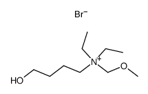 N,N-diethyl-4-hydroxy-N-(methoxymethyl)butan-1-aminium bromide结构式