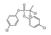 1-chloro-4-[(4-chlorophenoxy)-(1,1-dichloroethyl)phosphoryl]oxybenzene结构式