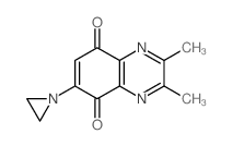5,8-Quinoxalinedione,6-(1-aziridinyl)-2,3-dimethyl-结构式