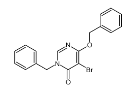 3-benzyl-5-bromo-6-phenylmethoxypyrimidin-4-one结构式