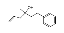 3-methyl-1-phenylhex-5-ene-3-ol Structure