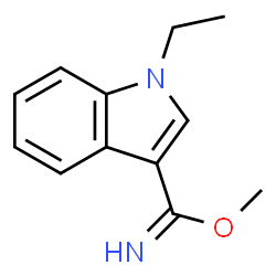 1H-Indole-3-carboximidicacid,1-ethyl-,methylester(9CI) structure
