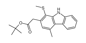 tert-butyl 4-methyl-1-methylthiocarbazole-2-acetate Structure