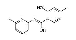 2-hydroxy-4-methyl-N-(6-methylpyridin-2-yl)benzamide结构式