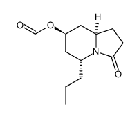 rel-(2R,4R,6R)-9-oxo-2-propyl-1-azabicyclo[4.3.0]nonan-4-yl formate结构式