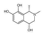 4,7,8-Isoquinolinetriol, 1,2,3,4-tetrahydro-1,2-dimethyl-, (1S-cis)- (9CI) structure