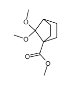 7,7-dimethoxy-norbornane-1-carboxylic acid methyl ester结构式