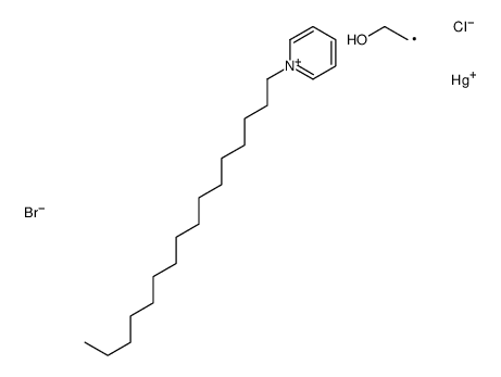 chloro(2-hydroxyethyl)mercury,1-hexadecylpyridin-1-ium,bromide Structure