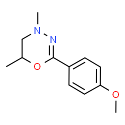4H-1,3,4-Oxadiazine,5,6-dihydro-2-(p-methoxyphenyl)-4,6-dimethyl-(8CI) picture