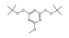 2,4-bis-(t-butylperoxy)-6-methoxy-1,3,5-triazine Structure