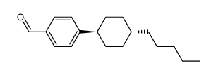 4-(trans-4-pentylcyclohexyl)benzaldehyde Structure
