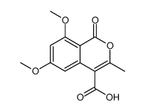 4-carboxy-6,8-dimethoxy-3-methylisocoumarin Structure
