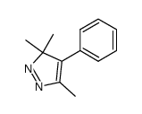 4-phenyl-3,3,5-trimethyl-3H-pyrazole结构式