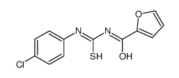 N-[(4-chlorophenyl)carbamothioyl]furan-2-carboxamide结构式