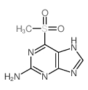 6-(Methylsulfonyl)-9H-purin-2-amine结构式