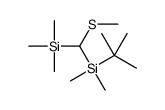 tert-butyl-dimethyl-[methylsulfanyl(trimethylsilyl)methyl]silane Structure