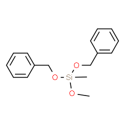methoxymethylbis(phenylmethoxy)silane structure