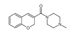 1-(2H-1-Benzopyran-3-ylcarbonyl)-4-methylpiperazine结构式