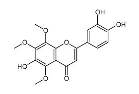 3',4',6-trihydroxy-5,7,8-trimethoxyflavone结构式