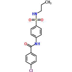 4-Chloro-N-[4-(propylsulfamoyl)phenyl]benzamide结构式
