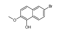 6-bromo-2-methoxy-[1]naphthol结构式