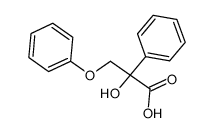 2-phenyl-3-phenoxy-2-hydroxypropanoic acid Structure