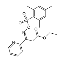 ethyl 3-{[(mesitylsulfonyl)oxy]imino}-3-(2-pyridinyl)propanoate结构式