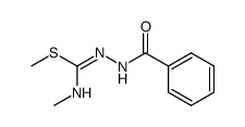 1-benzoyl-4,S-dimethyl-iso thiosemicarbazide结构式