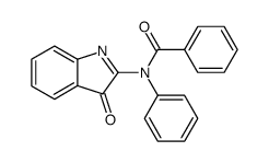 N-(3-oxo-3H-indol-2-yl)-N-phenyl-benzamide结构式
