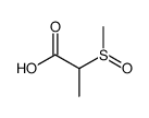 2-methanesulfinyl-propionic acid Structure