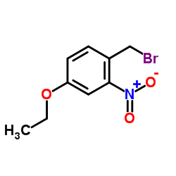 1-(Bromomethyl)-4-ethoxy-2-nitrobenzene结构式